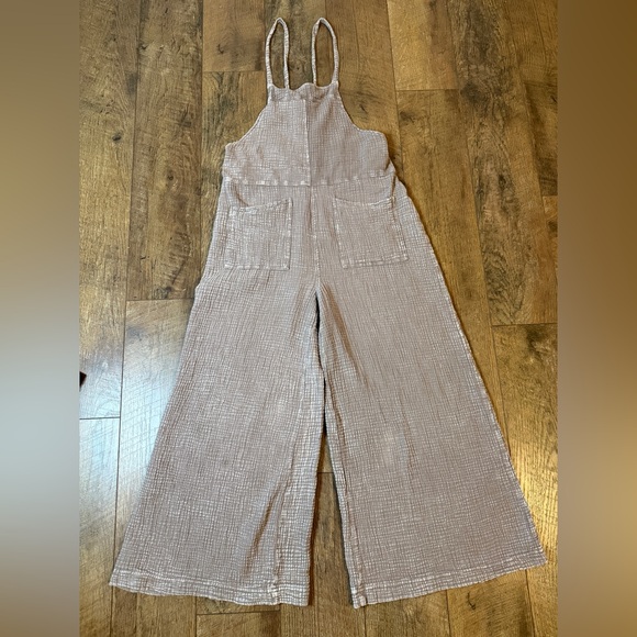 Talulah Ash Mocha Mineral Washed Cotton
Jumpsuit Sz M - Picture 3 of 10